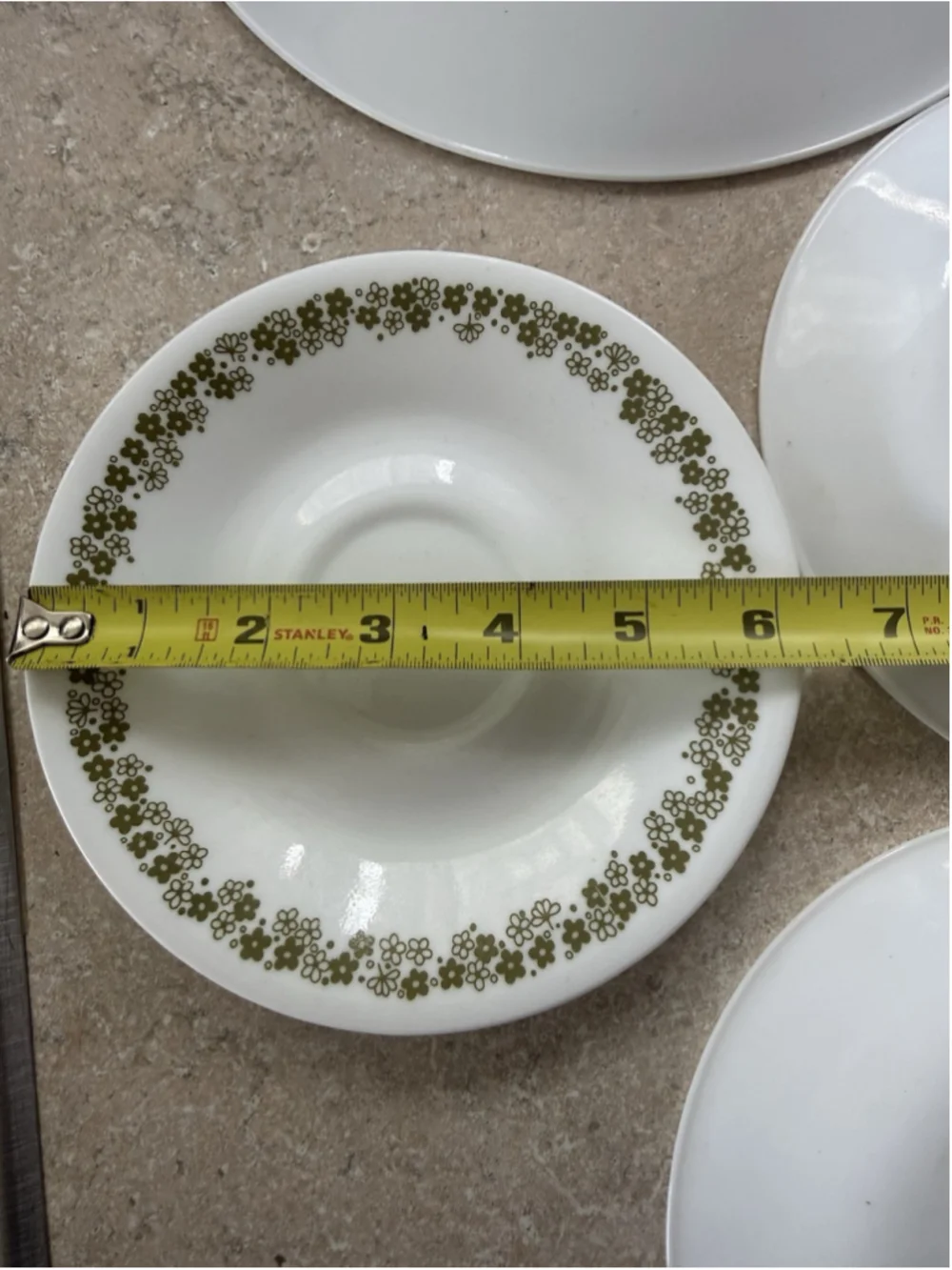 SET 10 Vintage Corelle Crazy Daisy SpringBlossom 1 Dinner 1 Saucer 8 Salad Plate